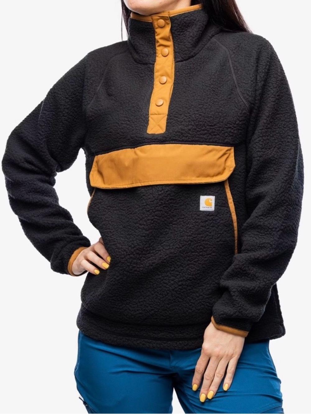 Relaxed fit fleece pullover